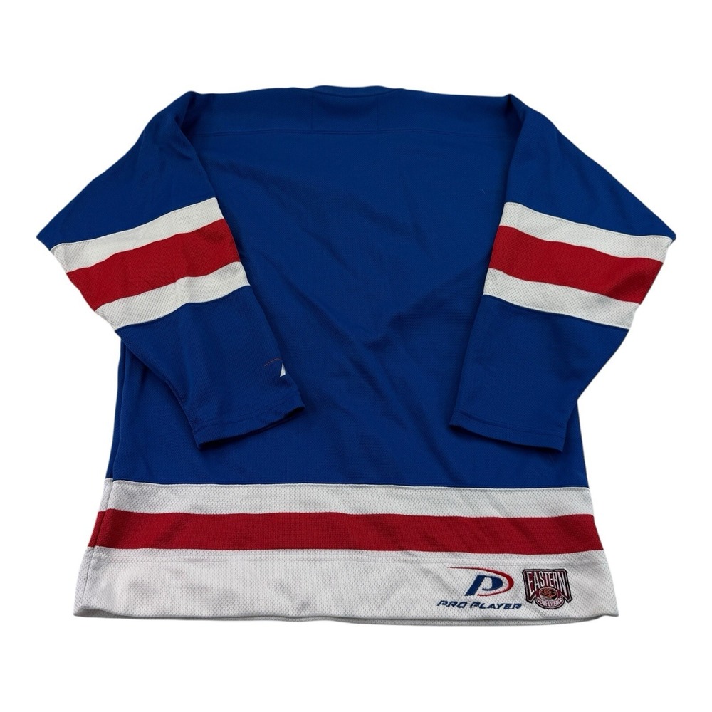 Pro Player Youth L/XL Blue New York Rangers Vintage NHL Hockey Jersey - Picture 2 of 5